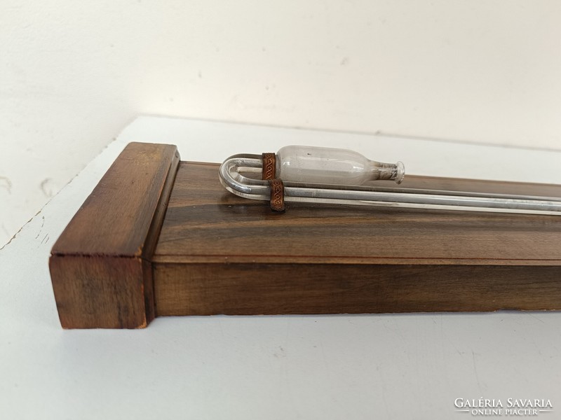 Antique wall mercury tube thermometer barometer with Biedermeier French inscription 884 8560