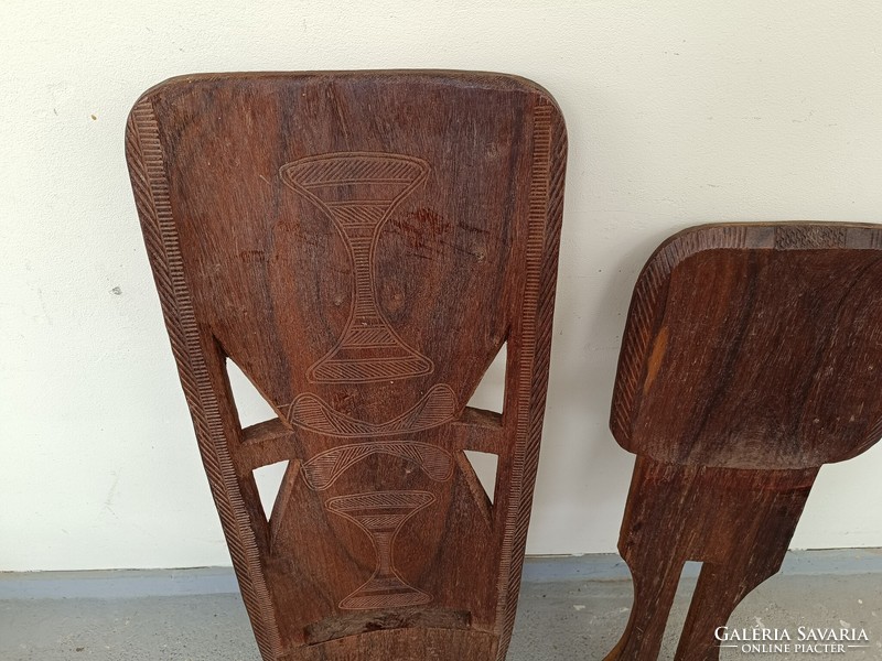 Antique African furniture heavy hardwood folding folding chair a b 882 8558