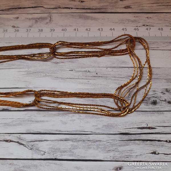 Aranyszínű, hosszú bizsu nyaklánc
