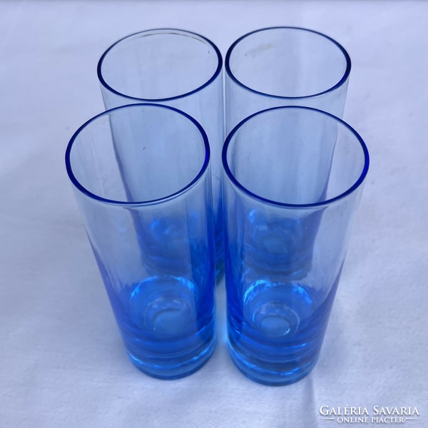 4 db Kék színű csőpohár - pohár