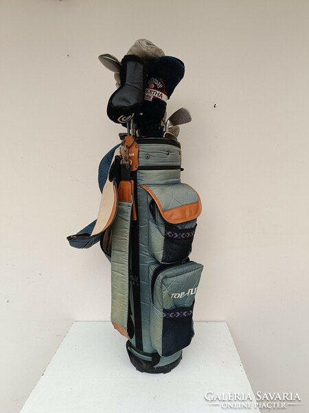 Használt sport sportszer golf ütő készlet táska 24 darab eszközzel 8533