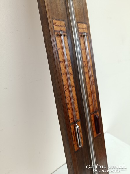 Antique wall mercury tube thermometer barometer with Biedermeier French inscription 884 8560