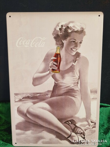 Coca - Cola dekorációs  Vintage fém tábla ÚJ! (13)