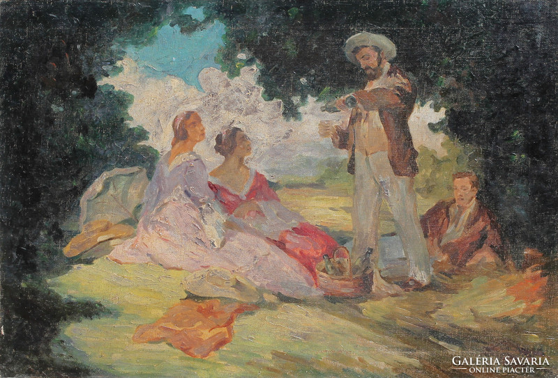 Kurlander István: Kirándulás, Szolnok, 1932