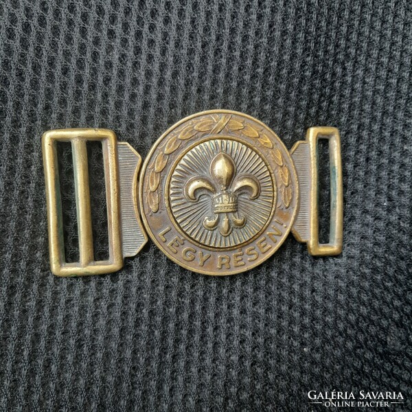 Antique scout belt buckle