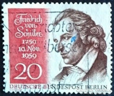 Bb190p / Germany - Berlin 1959 Friedrich von Schiller stamp sealed