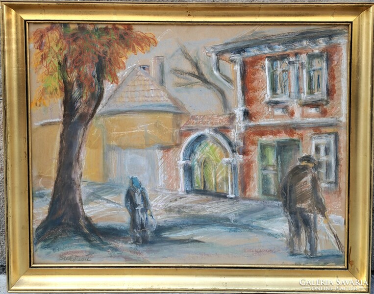 Judit Beck (1909-1995): detail from Szentendre, picture gallery
