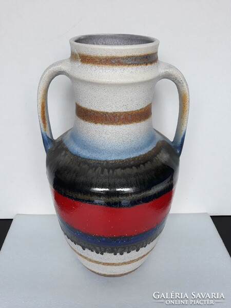 Retro West-German ceramic floor vase from the 1970s