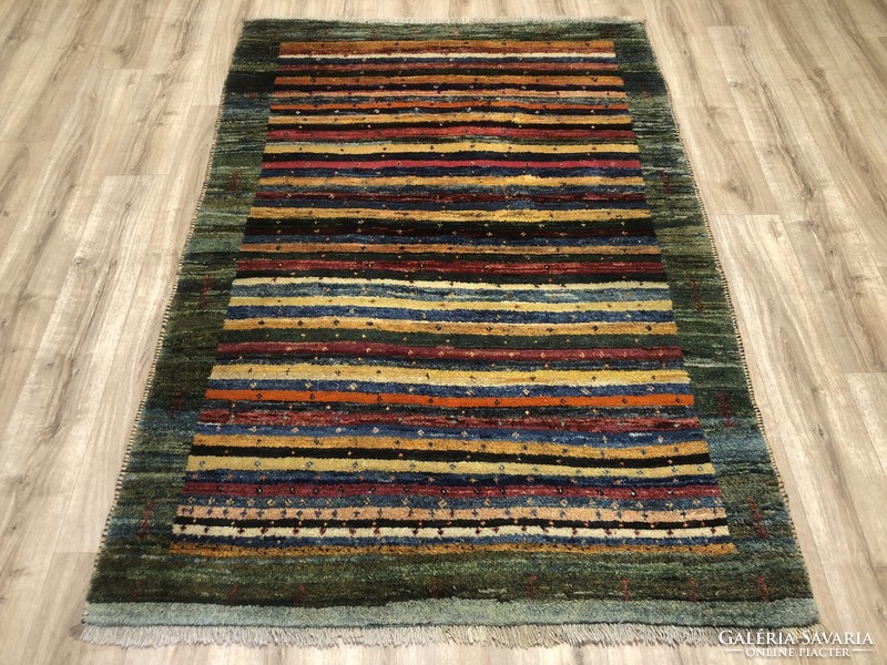 SHIRAZ - IRÁNI (perzsa) GABBEH - Kézi csomózású gyapjú szőnyeg, 150 x 218 cm