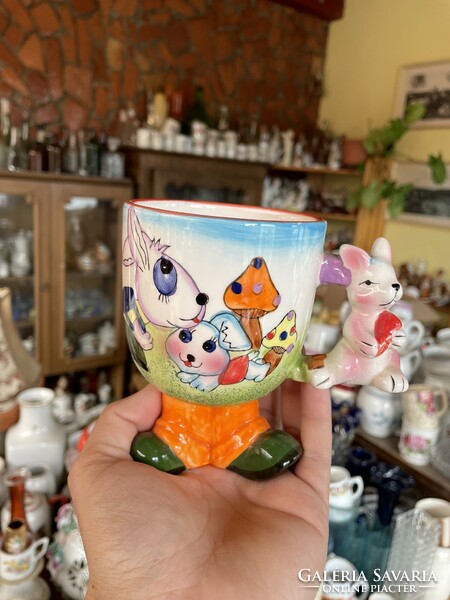 Beautiful colorful Easter Easter mug bunny bunny decoration holiday
