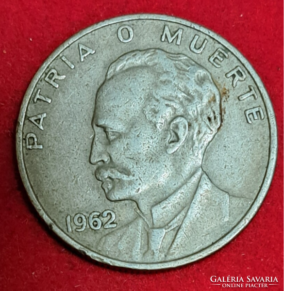 1962. Cuba 20 centavos patria o muerte (1620)