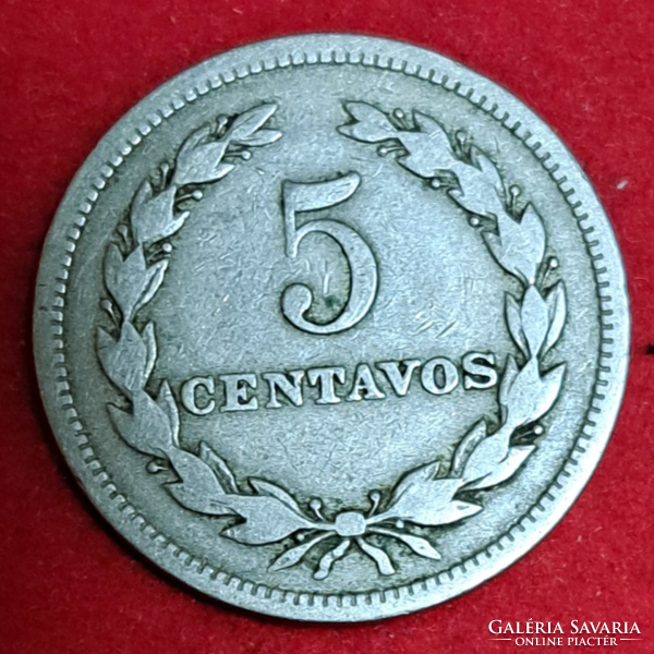 1940  El Salvador 5 Centavos  (1616)