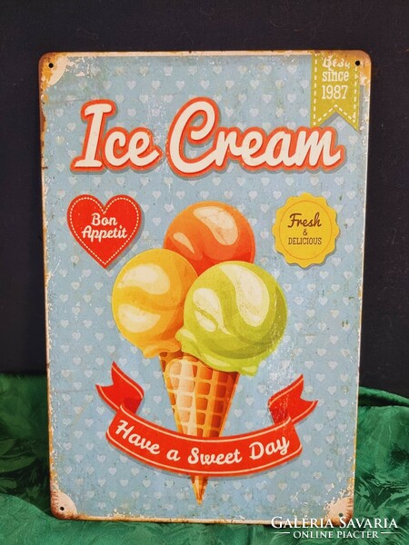 Ice cream vintage metal sign new! (92)