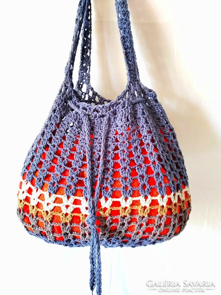 Crochet shoulder bag, backpack