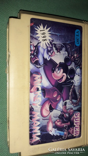 Retro sárga kazettás NINTENDO VIDEO JÁTÉK -MICKEY MANIA állapot a képek szerint 28.