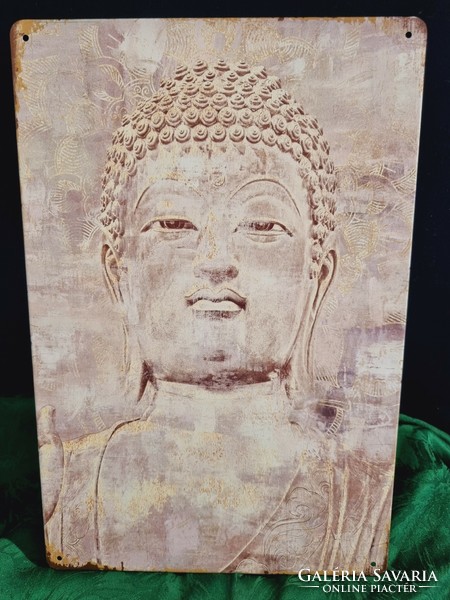Buddha  Vintage fém tábla ÚJ! (47-7371)