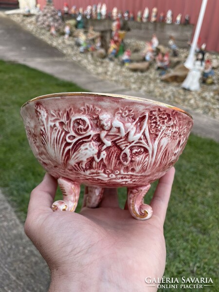 Beautiful majolica capodimonte serving table center piece nostalgia