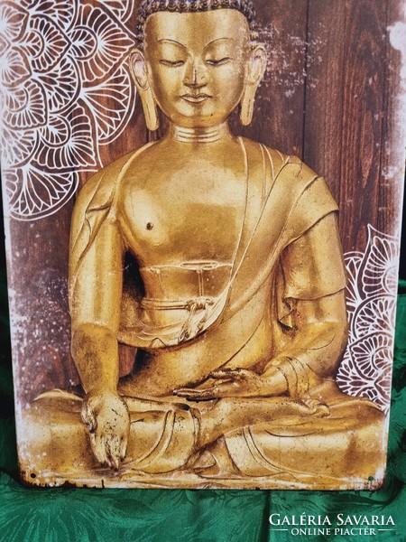 Buddha vintage metal sign new! (44-7389)