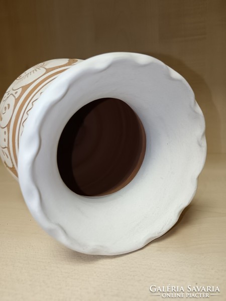 White Corundian vase