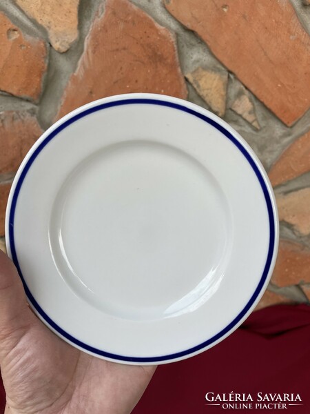 Retro lowland plain canteen pattern blue striped cookie plates plate nostalgia piece