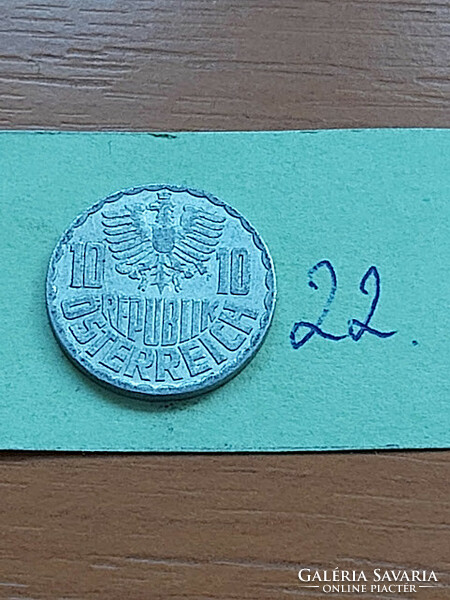 Austria 10 groschen 1965 alu. 22