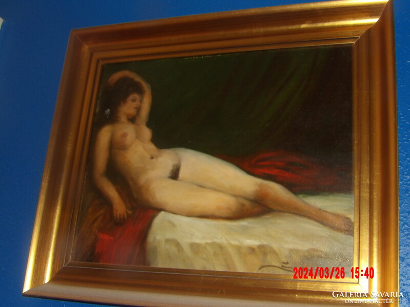 Károly Szegváry reclining female nude