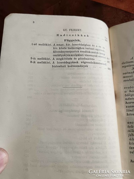 SZOLGÁLATI SZABÁLYZAT A MAGYAR KIRÁLYI HONVÉDSÉG SZÁMÁRA. I. RÉSZ. 1916-ból, vászon kötéssel