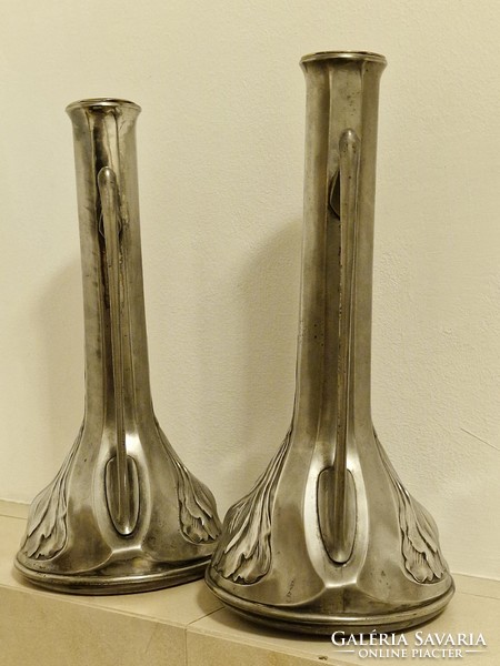 Unique and rare pair of silver irons