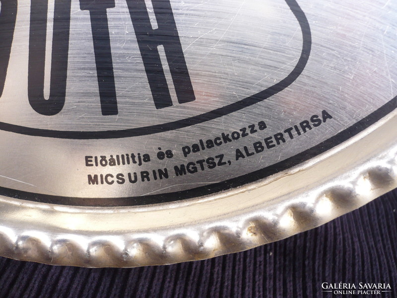 Retro aluminum irsa vermouth advertising tray Micsurin mgtsz Albertirsa