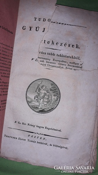 1819. György Fejér - scientific collection condition according to the pictures, tamás jános trattner
