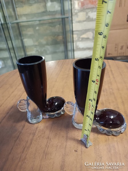 Két muránói üveg bakancs