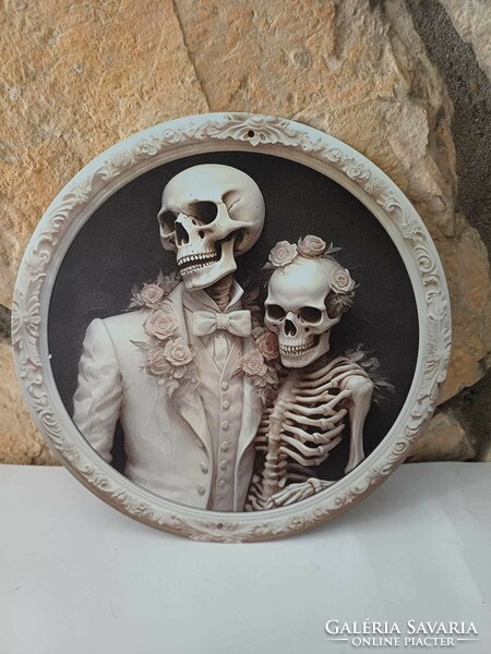 Funny-morbid plate wall sign