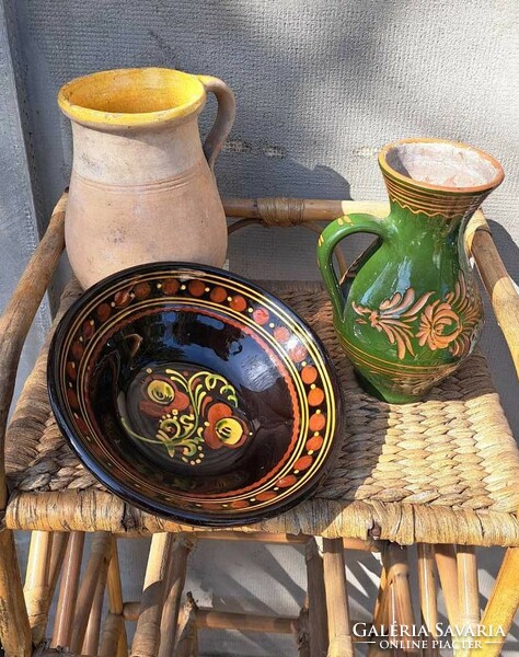 Ethnographic ceramic objects.