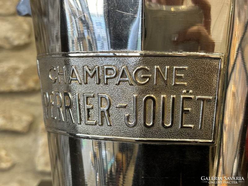 Perrier-jouët champagne polygonal art deco champagne cooler from the 1930s French argit manufacture