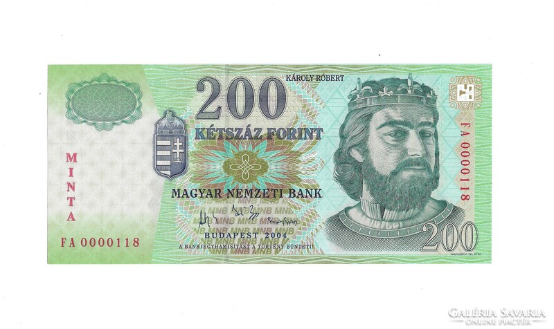 200 forint 2004 "FA" MINTA - UNC -