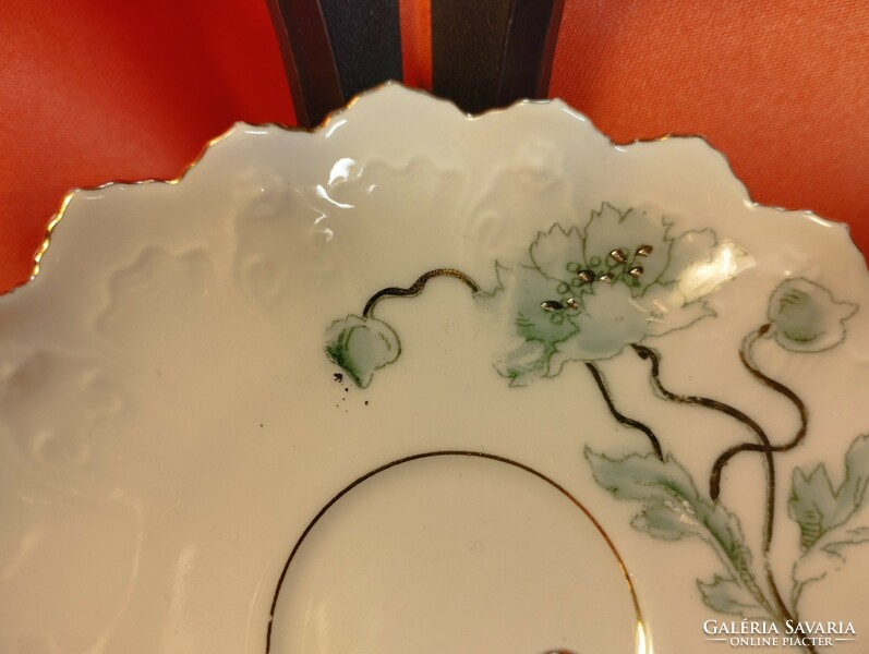 6 db. gyönyörű antik kis tányér, csészealj , MZ Austria