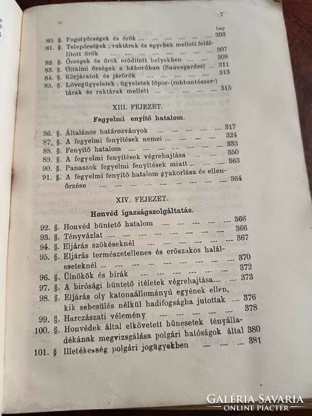 Service regulations for the Hungarian Royal National Guard. Part I. From 1916, with linen binding