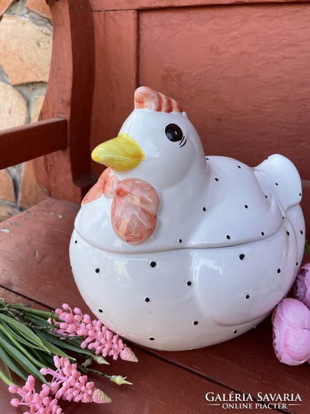 Gyönyörű színes húsvéti tojásoknak tojás fedeles nagyobb méretű tyúk tartó dekoráció ünnep