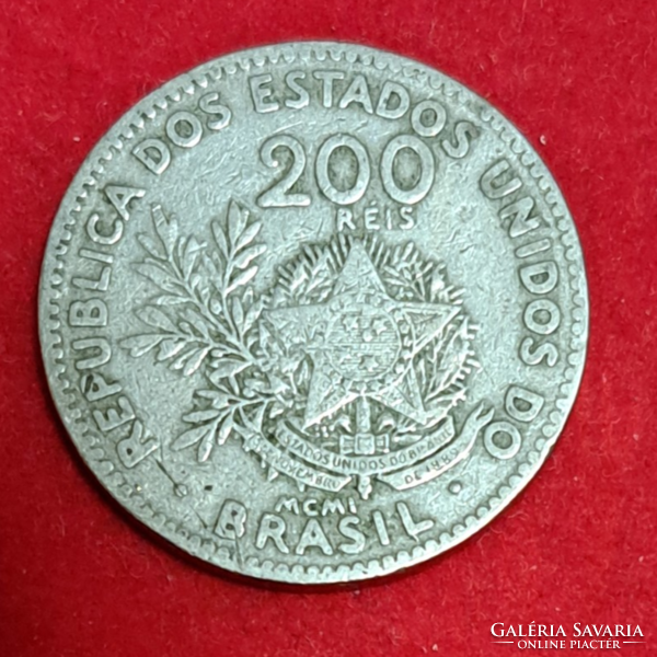 1901 - Mcmi Brazil 200 reis (1607)