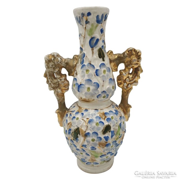 Zsolnay historicizing blue vase m00990