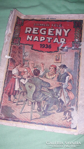1936. Somló's picture novel calendar book according to the pictures somló gy.