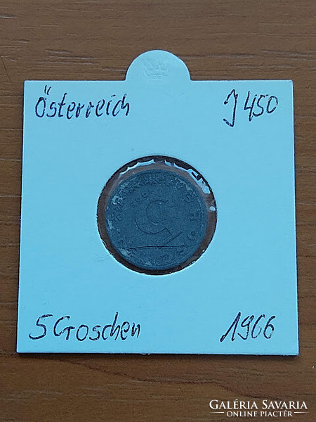 Austria 5 groschen 1966 zinc, in paper case