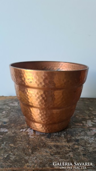 Copper plant pot