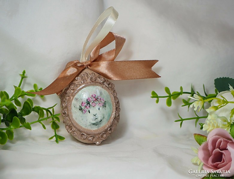 Kézműves húsvéti dekorációs tojás