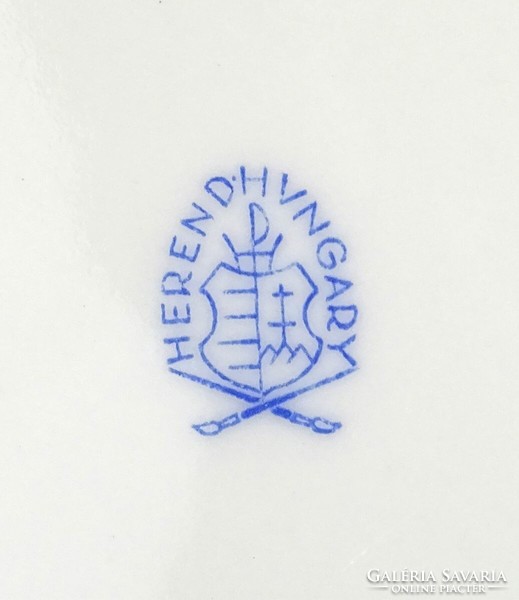 1Q859 Viktória mintás Herendi porcelán tányér tál 25.5 cm