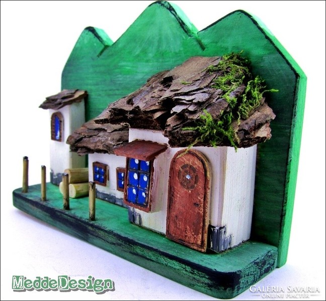 Meddedesign cottage decor mountain bottom detail - wall/table/shelf decoration