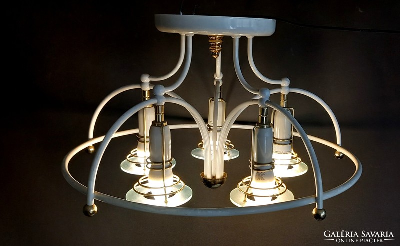 Vintage 5 izzós Memphis mennyezeti lámpa ALKUDHATÓ design