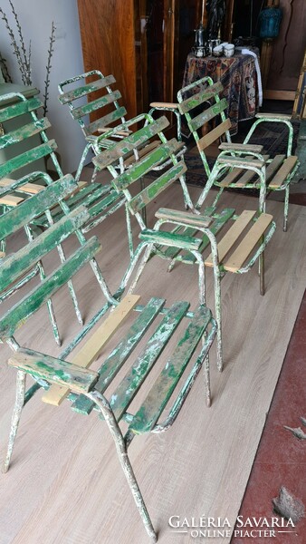 Retro beach chairs, table, garden set