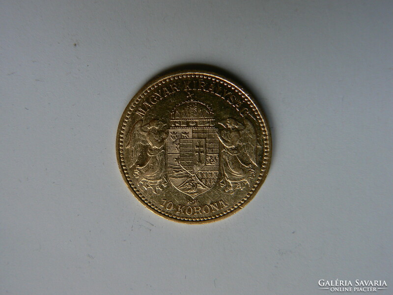 Gold 10 crowns 1904 c.B. Coin (3.38g, 0.900)