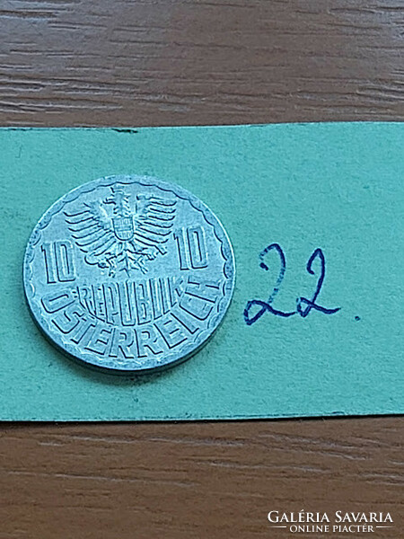 AUSZTRIA 10 GROSCHEN 1968  ALU.  22